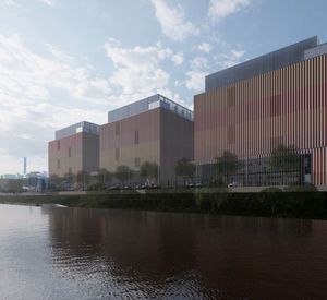 Das Bild zeigt wie das Rechenzentrum nach Fertigstellung ausschauen soll