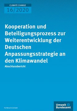 Das Bild zeigt das Titelblatt des Berichts "Kooperation und Beteiligungsprozess"