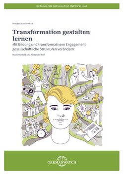Das Bild zeigt die Titelseite des Hintergrundpapiers "Transformation gestalten lernen"
