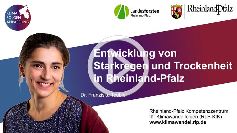 Titelbild des Videos "Entwicklung von Starkregen und Trockenheit in Rheinland-Pfalz"