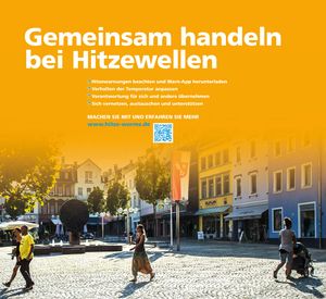 Das Bild zeigt das Titelbild des Hitzeaktionsplans von Worms.