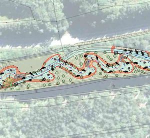 Das Bild zeigt eine Skizze wie das Moosalbtal künftig aussehen soll.