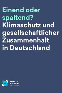 Das Bild zeigt das Titelblatt der Studie "Einend oder spaltend"