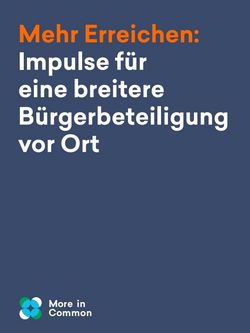 Das Bild zeigt das Titelblatt des Impulspapiers "Mehr Erreichen"
